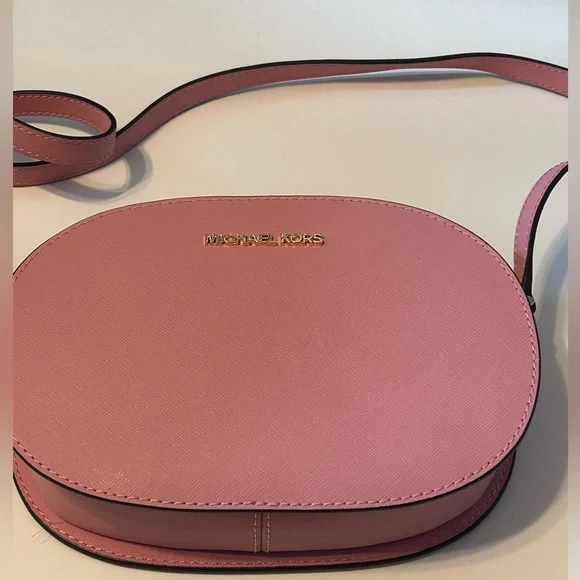 NWT MICHAEL KORS Jet Set Travel Primrose Medium Leather Crossbody Bag - Picture 2 of 9